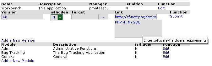 viewing and editing project settings